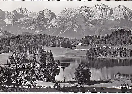 [Ansichtskarte] AUSTRIA - Schwarzsee bei Kitzbühel gegen Wilden Kaiser. 