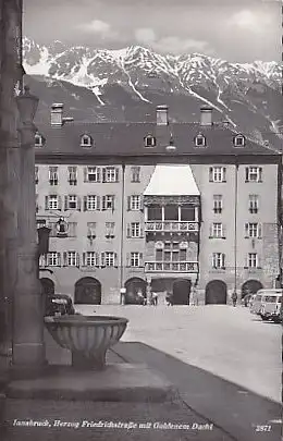 [Ansichtskarte] AUSTRIA - Innsbruck - Herzog Friedrichstraße mit Goldenem Dachl. 
