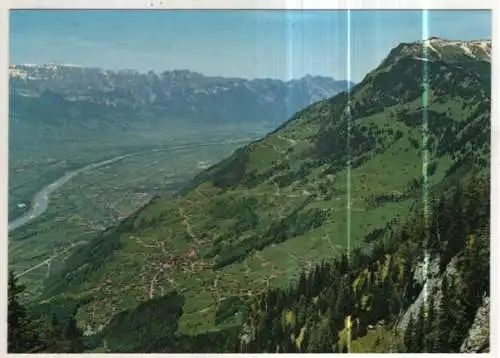 [Ansichtskarte] LIECHTENSTEIN - Blick vom Walserheuberg auf Triesenberg. 