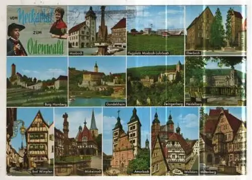 [Ansichtskarte] GERMANY - Vom Neckartal zum Odenwald. 