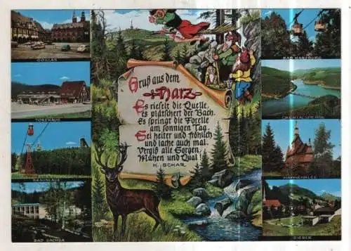 [Ansichtskarte] GERMANY - Gruß aus dem Harz. 