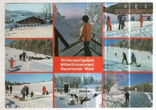 [Ansichtskarte] GERMANY - Wintersportgebiet Mitterfirmiansreut Bayerischer Wald. 