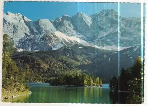 [Ansichtskarte] GERMANY - Eibsee gegen Zugspitze. 