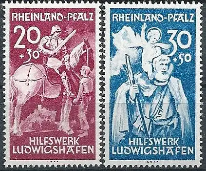 All. Bes. Franz. Zone Rheinland-Pfalz 1948 Nr 30 - 31 Postfrisch / **