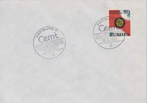 Bundesrep. Deutschland 1967 Nr 534 Sonderstempel