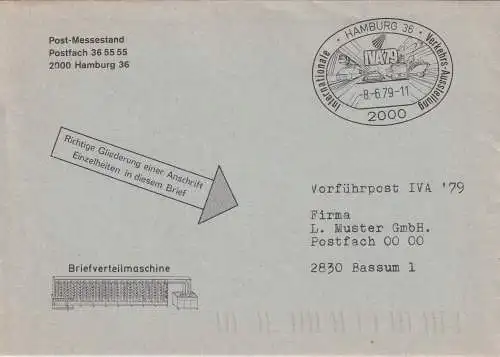 Bundesrep. Deutschland 1979 Nr Vorführpost IVA'79 Sonderstempel