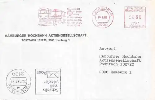 Bundesrep. Deutschland 1984 Nr Freistempel E10 8905 Brief