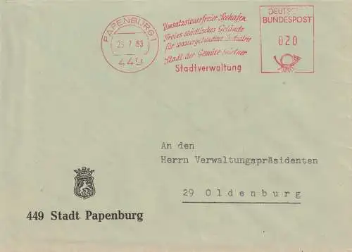 Bundesrep. Deutschland 1963 Nr Freistempel Freistempel