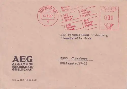 Bundesrep. Deutschland 1967 Nr Freistempel Freistempel