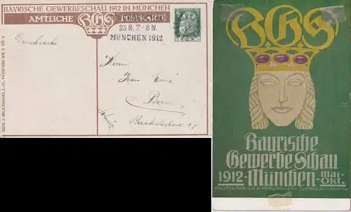 Altdeutschland Bayern 1912 Sonderstempel