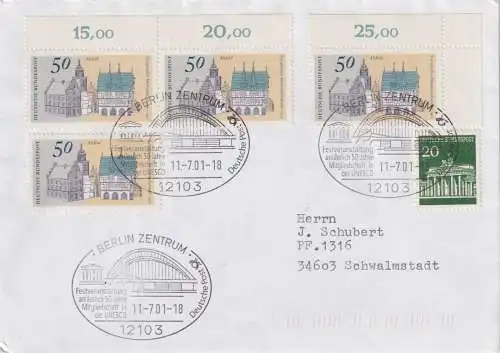 Bundesrep. Deutschland 2001 Nr 507 860/4x Sonderstempel