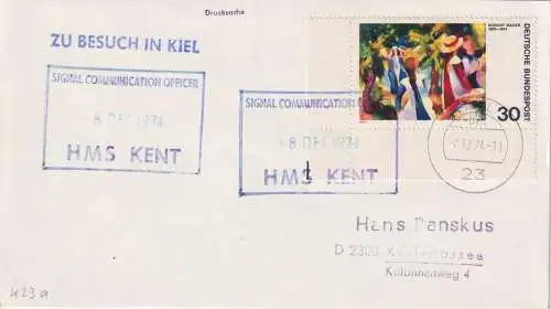 Bundesrep. Deutschland 1974 Nr 816 Brief