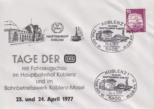 Bundesrep. Deutschland 1977 Nr 847 Sonderstempel