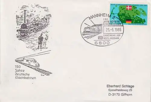 Bundesrep. Deutschland 1985 Nr 1241 Sonderstempel