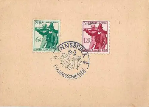 Deutsches Reich 1944 Nr 897 898 Sonderstempel