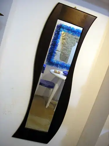 Spiegel aus Massivholz, 140x45cm