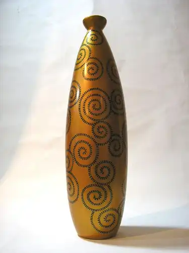 Keramik-Vase von Hand verziert, 41cm