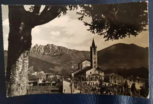 [Echtfotokarte schwarz/weiß] Tesserete
Chiesa e denti della Vecchia

G. Fraschina Chiosco. 