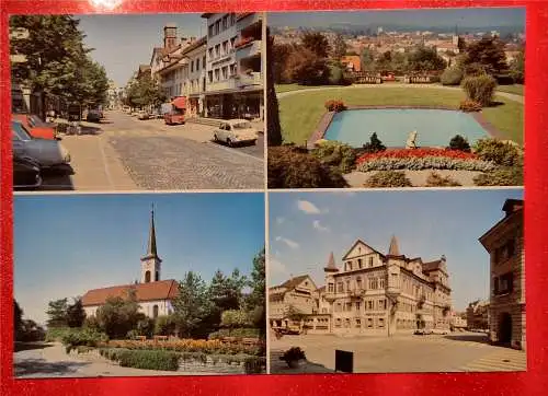 [Echtfotokarte farbig] Langenthal

Marktgasse
Blick auf Langenthal
Ref. Kirche
Hotel "Bären"


Color-Foto Hugo Kopp. 8032 Zürich. 