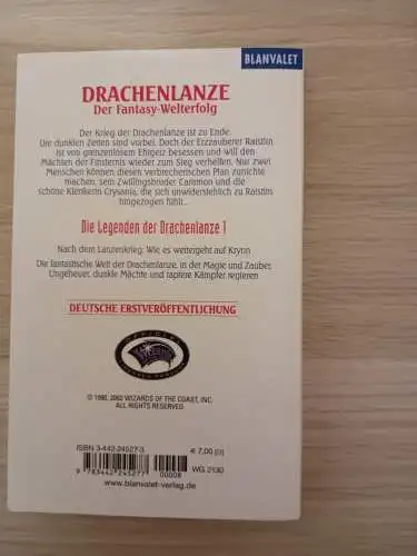 Weis, Margaret
Hickman, Tracy: Die Legenden der Drachenlanze 1: Die Brüder. 