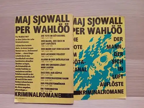 Sjöwall, Maj
Wahlöö, Per: Die Tote im Göta-Kanal 
Kriminalromane. 