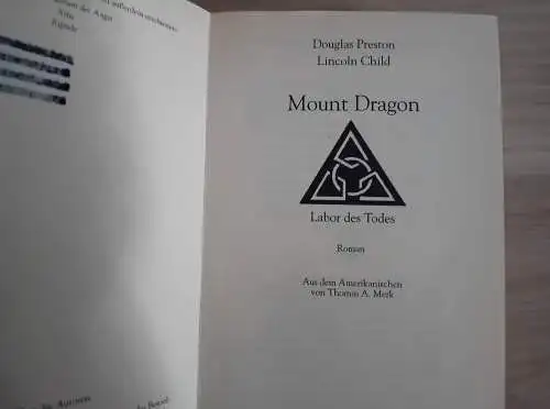 Preston, Douglas
Child, Lincoln: Mount Dragon. 