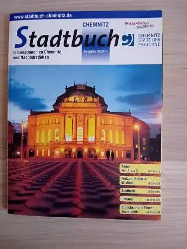 Stadtbuch Chemnitz
Informationen zu Chemnitz und Nachbarstädten. 