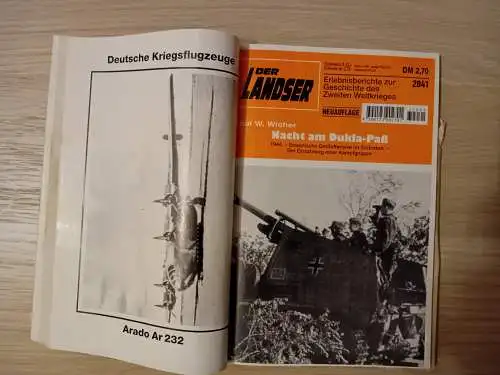 Paus, P.
Wicher, Paul W.
Gernhard, V. und Paus, P: Der Landser Sammelband Nr. 461
Heft 2038 Das Gespenstergeschwader
Heft 2041 Nacht am Dukla-Pass
Heft 2045 Der Letzte am Feind. 