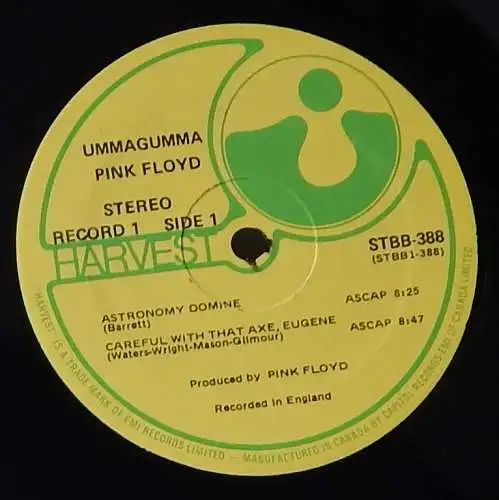 Pink Floyd - Ummagumma  DoLP  STBB-388  Canada Press