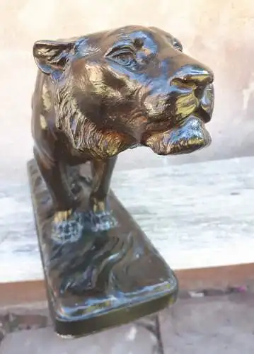 Bronze Sculpture Of A Tiger On The Prowl, By Georges Gardet (cast by Barbedienne)