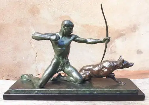 Large Art Deco Bronze Sculpture, By Louis Riché