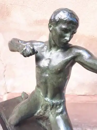 Large Art Deco Bronze Sculpture, By Louis Riché