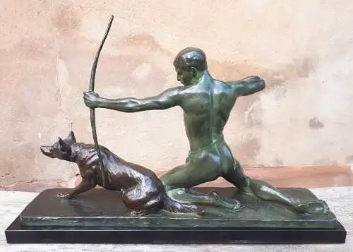 Large Art Deco Bronze Sculpture, By Louis Riché