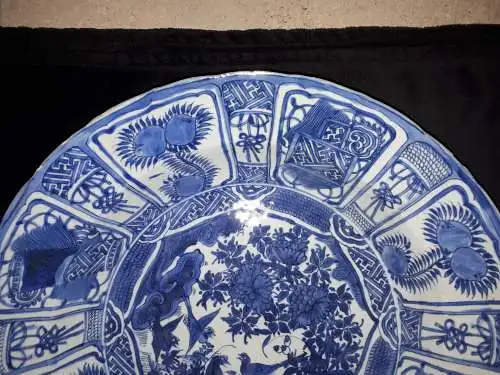 Important Chinese Blue And White Dish, China Wanli Period