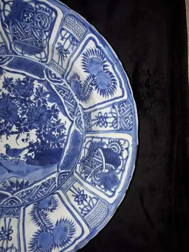 Important Chinese Blue And White Dish, China Wanli Period