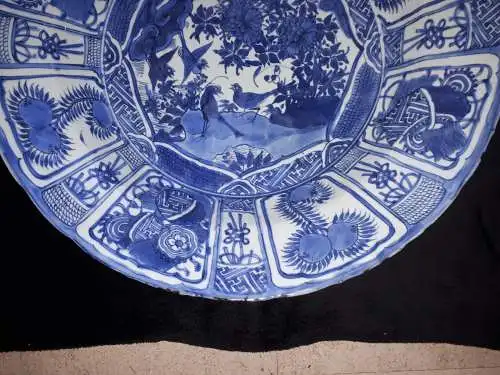 Important Chinese Blue And White Dish, China Wanli Period