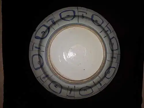 Important Chinese Blue And White Dish, China Wanli Period