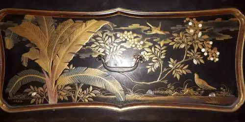 Japanese Cabinet In Lacquer And Shibayama, Japan Meiji Period