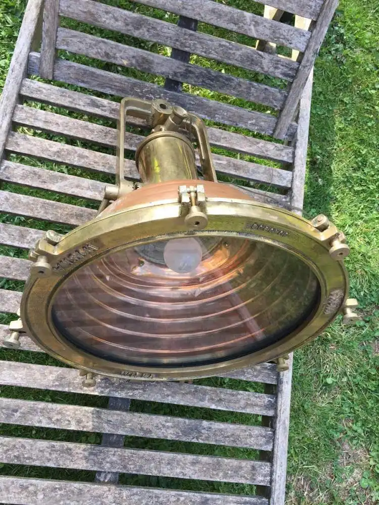 Authentische maritime Arbeitslampe / Authentic Marine Work Lamp 2