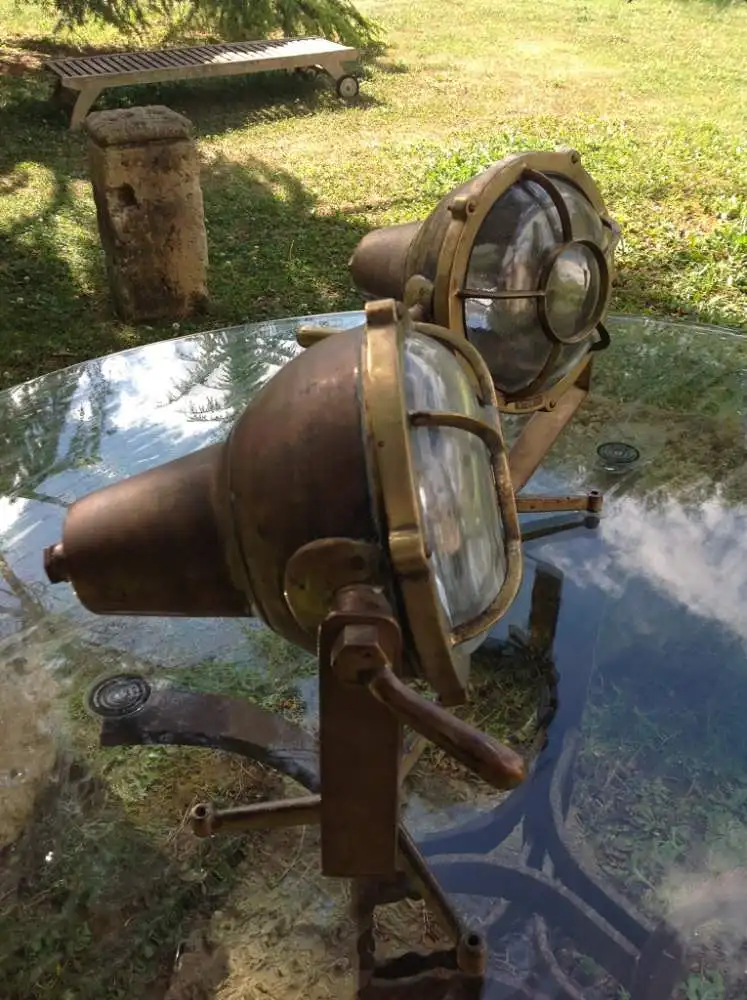 Tragbarer antiker Schiffsprojektor / Portable antique deck projector  4