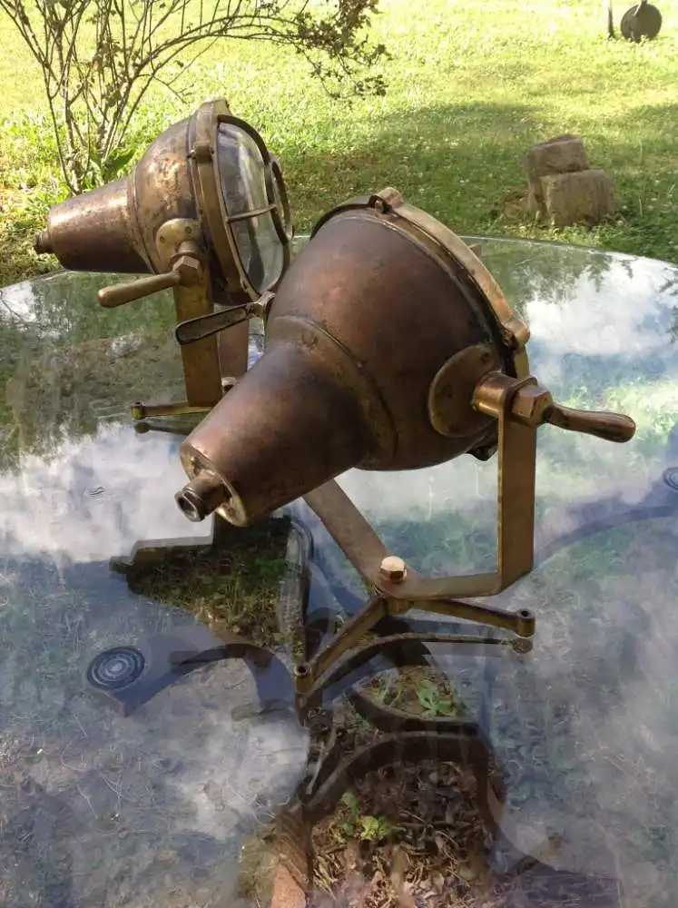 Tragbarer antiker Schiffsprojektor / Portable antique deck projector  5