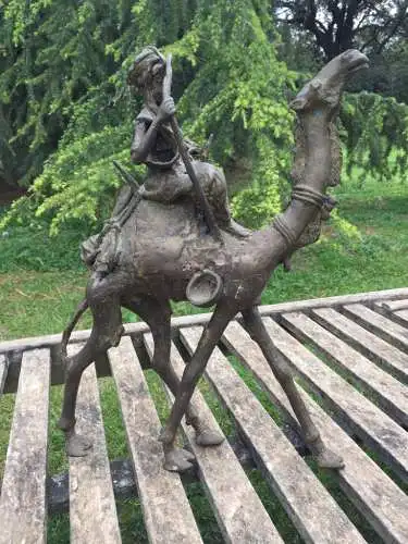 Dromedarreiter aus Bronze – Burkina Faso / Bronze Camel Herder – Burkina Faso
