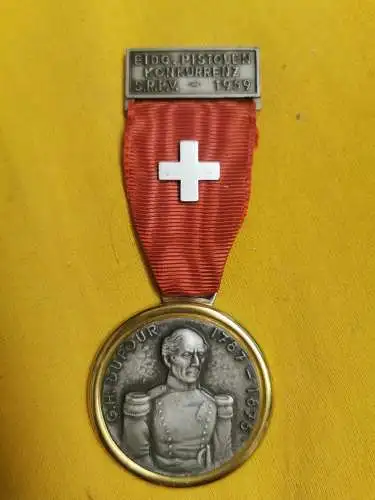 medaille  schweiz eidgenossen schießsport 1959 