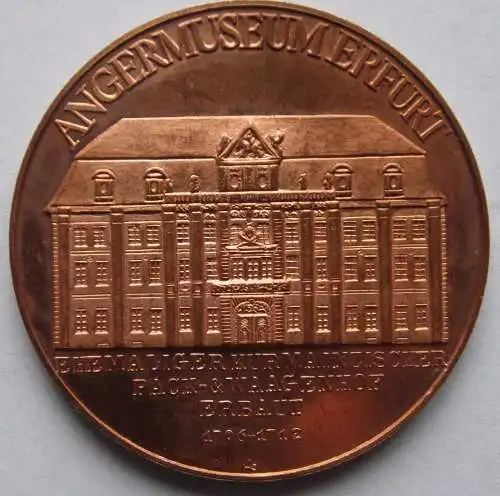 DDR Medaille Erfurt, Gründungsjubiläum der Städtischen Museen 1886 - 1986