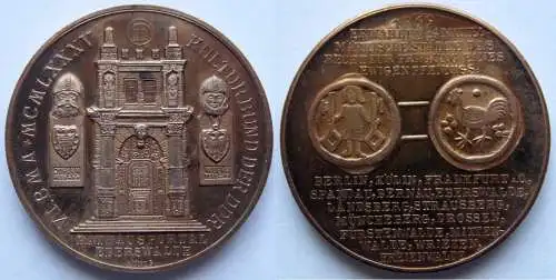 DDR Medaille VI. Bezirksmünzausstellung Eberswalde 1985