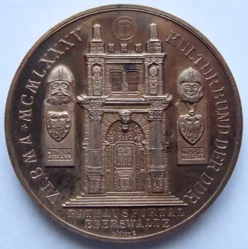 DDR Medaille VI. Bezirksmünzausstellung Eberswalde 1985