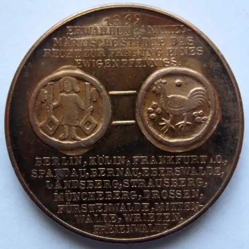 DDR Medaille VI. Bezirksmünzausstellung Eberswalde 1985