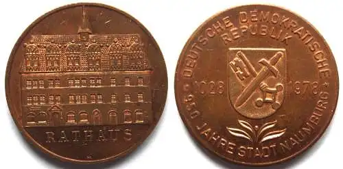 DDR Medaille 950 Jahre Stadt Naumburg 1028 – 1978