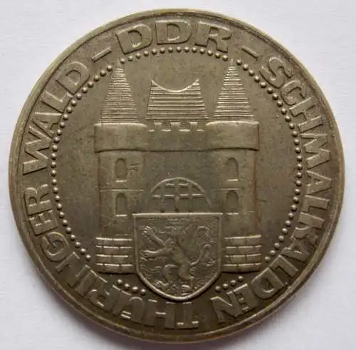 DDR Medaille 1100. Jahre Schmalkalden 874 – 1974, Thüringer Wald 