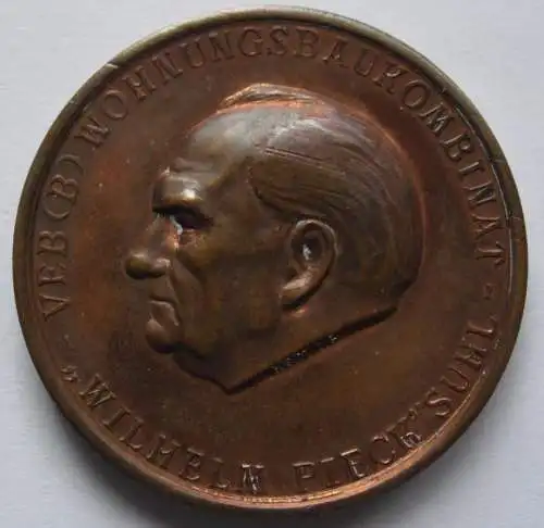 DDR Medaille Wohnungsbaukombinat „Wilhelm Pieck” Suhl